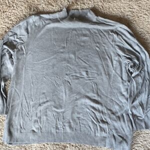 CJ Banks Charcoal Knit Top